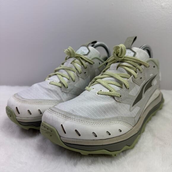 Altra Lone Peak 6 Women’s Trail Running Shoes – White/Green Size 8.5 - Picture 2 of 10